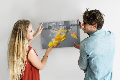 Tableau pour magnet Agrumes dans l'eau