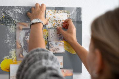 Tableau pour magnet Agrumes dans l'eau