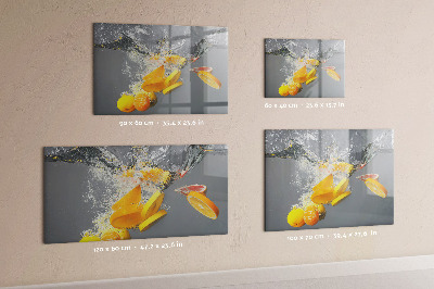 Tableau pour magnet Agrumes dans l'eau