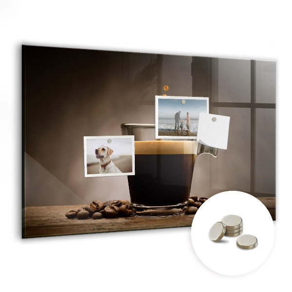 Tableau aimanté horizontal Une tasse de café