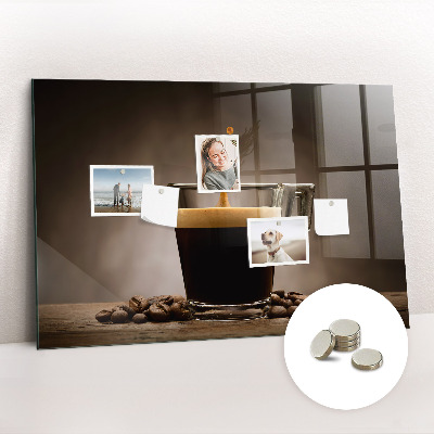 Tableau aimanté horizontal Une tasse de café