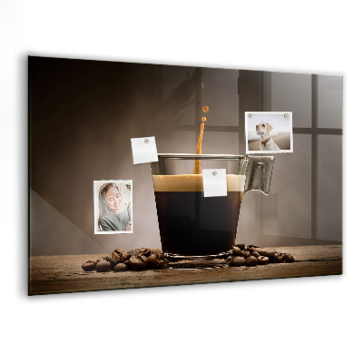 Tableau aimanté horizontal Une tasse de café
