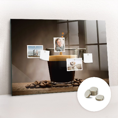 Tableau aimanté horizontal Une tasse de café