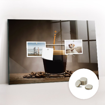 Tableau aimanté horizontal Une tasse de café