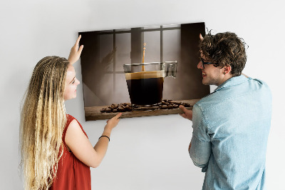 Tableau aimanté horizontal Une tasse de café