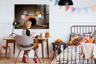 Tableau aimanté horizontal Une tasse de café