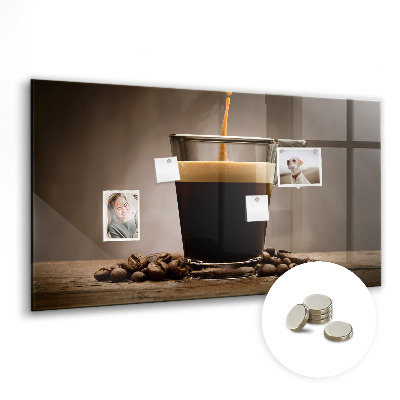 Tableau aimanté horizontal Une tasse de café