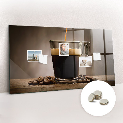 Tableau aimanté horizontal Une tasse de café