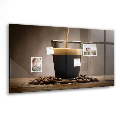 Tableau aimanté horizontal Une tasse de café