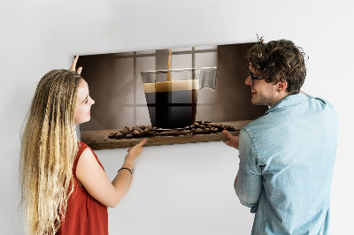 Tableau aimanté horizontal Une tasse de café