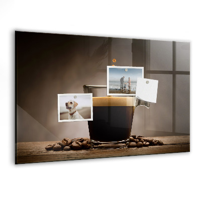 Tableau aimanté horizontal Une tasse de café