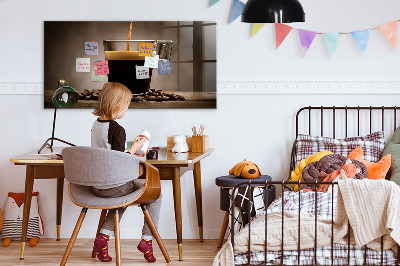 Tableau aimanté horizontal Une tasse de café