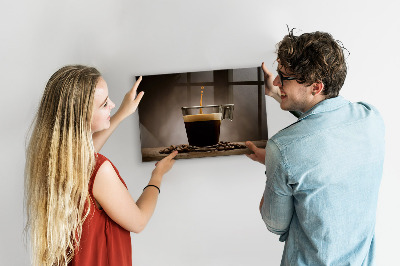 Tableau aimanté horizontal Une tasse de café