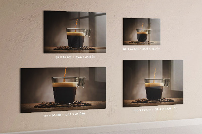 Tableau aimanté horizontal Une tasse de café