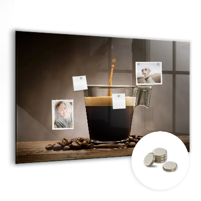 Tableau aimanté horizontal Une tasse de café