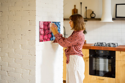 Tableau mural magnétique Myrtilles et framboises