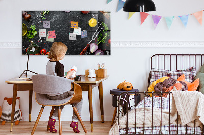 Tableau aimanté horizontal Légumes sur le comptoir