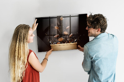 Tableau mural magnétique Café chaud