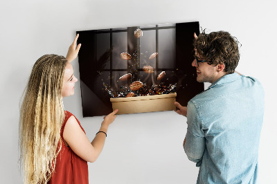 Tableau mural magnétique Café chaud
