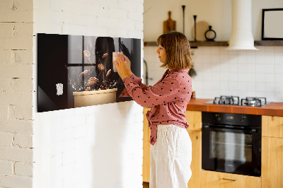 Tableau mural magnétique Café chaud