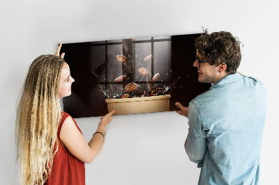 Tableau mural magnétique Café chaud