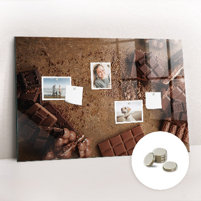 Tableau aimanté horizontal Barres de chocolat