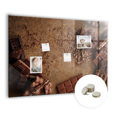 Tableau aimanté horizontal Barres de chocolat