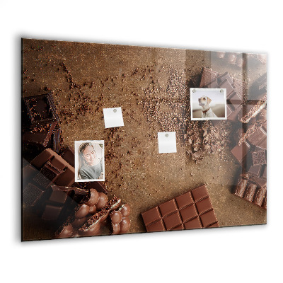 Tableau aimanté horizontal Barres de chocolat