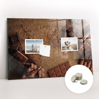 Tableau aimanté horizontal Barres de chocolat