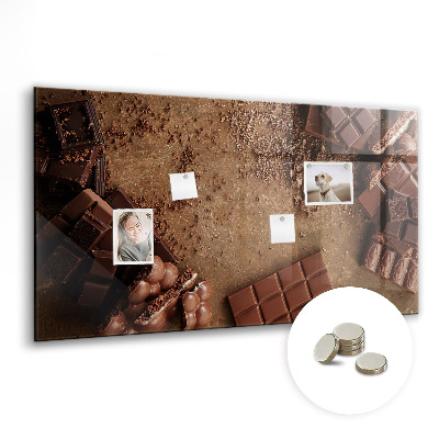 Tableau aimanté horizontal Barres de chocolat