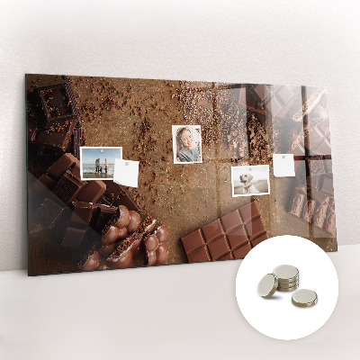 Tableau aimanté horizontal Barres de chocolat