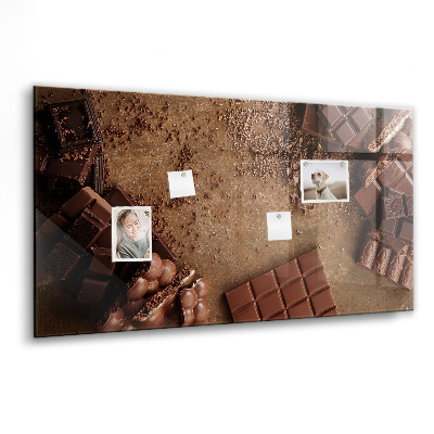 Tableau aimanté horizontal Barres de chocolat