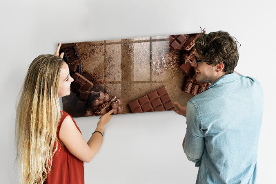 Tableau aimanté horizontal Barres de chocolat