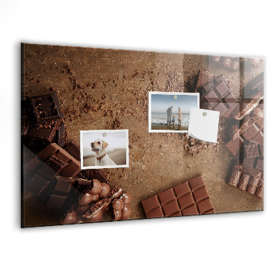Tableau aimanté horizontal Barres de chocolat
