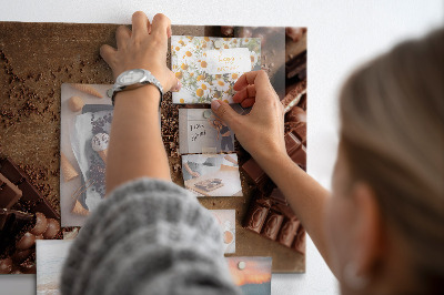 Tableau aimanté horizontal Barres de chocolat
