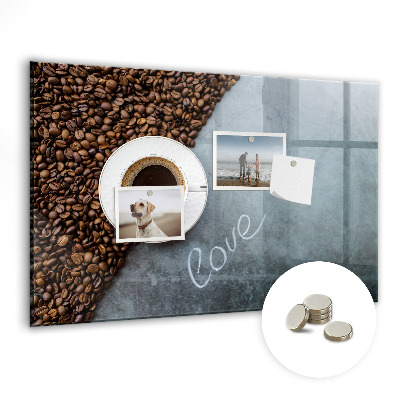 Tableau mural magnétique Une tasse de café