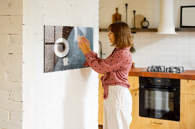 Tableau mural magnétique Une tasse de café