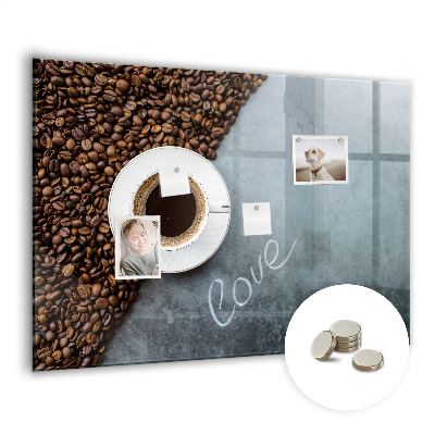 Tableau mural magnétique Une tasse de café