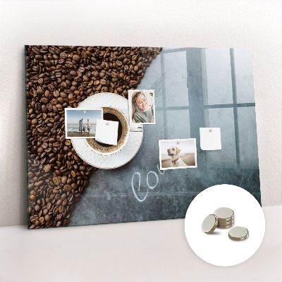 Tableau mural magnétique Une tasse de café