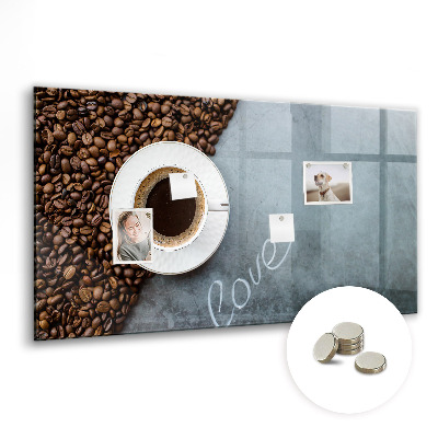 Tableau mural magnétique Une tasse de café