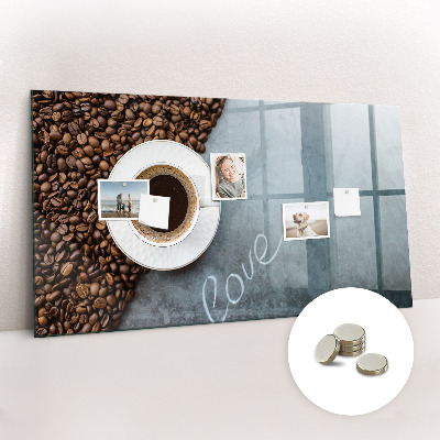 Tableau mural magnétique Une tasse de café