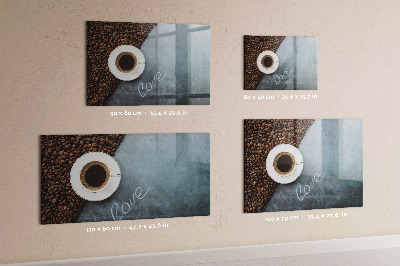 Tableau mural magnétique Une tasse de café