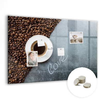 Tableau mural magnétique Une tasse de café