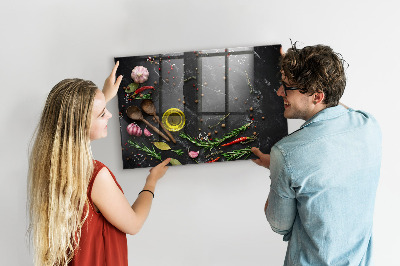 Tableau pour magnet Épices sur le comptoir