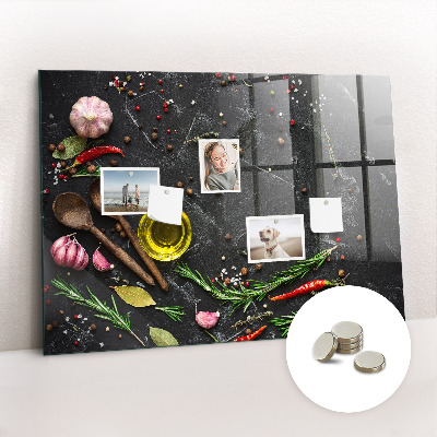 Tableau pour magnet Épices sur le comptoir