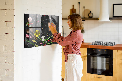 Tableau pour magnet Épices sur le comptoir