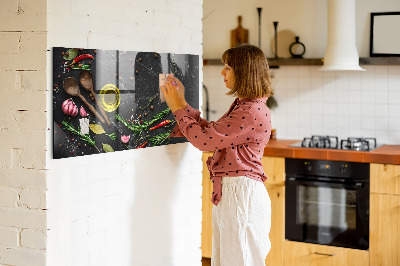 Tableau pour magnet Épices sur le comptoir