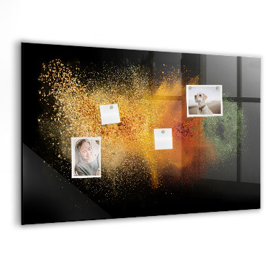 Tableau aimanté horizontal Épices renversées