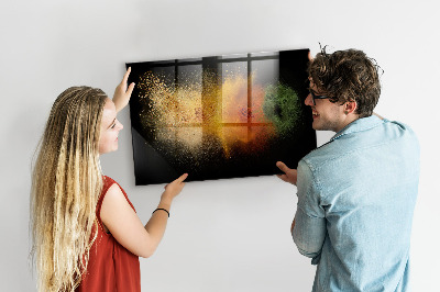 Tableau aimanté horizontal Épices renversées