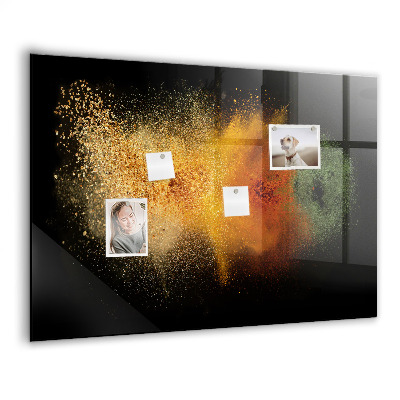 Tableau aimanté horizontal Épices renversées